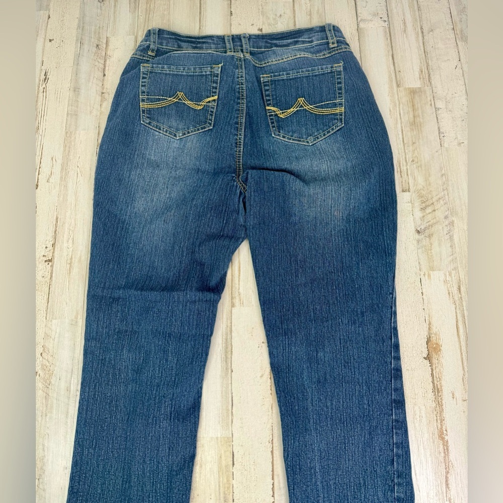 Cato Premium Jeans Women's 10 32x32 Blue Straight Leg high Rise - Picture 10 of 11
